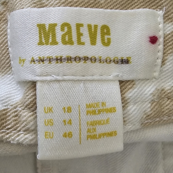 Anthropologie Maeve Gardeners Apron Shortalls Size 14 - Picture 5 of 17